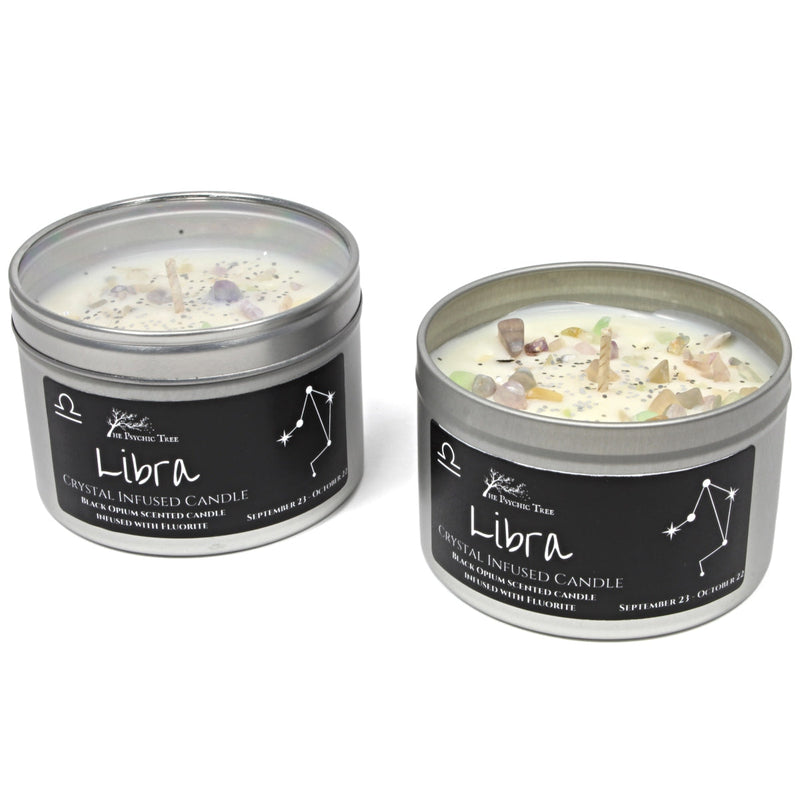 Libra - Crystal & Jewellery Scented Zodiac Candle