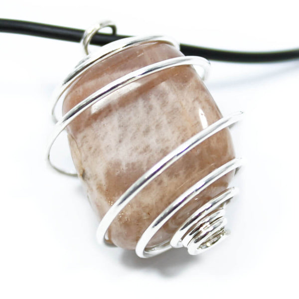 Moonstone Wire Wrapped Necklace