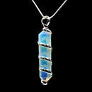 Opalite Point with Spiral Pendant & Chain