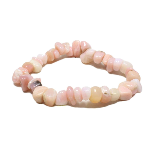 Pink Opal Stone Chip Bracelet