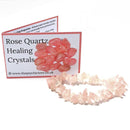 Rose Quartz Stone Chip Bracelet