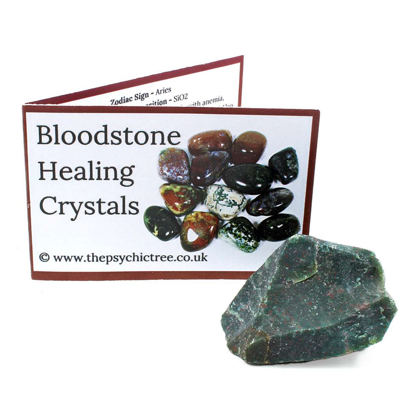 Bloodstone Rough Crystal & Guide Pack