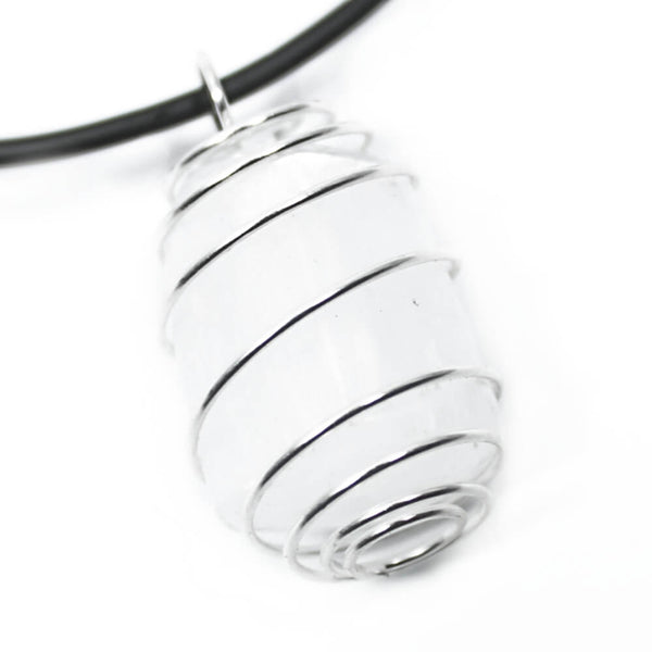 Selenite Wire Wrapped Necklace