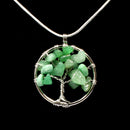 Green Aventurine Tree Of Life Pendant With Chain