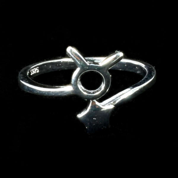 Taurus Zodiac Silver Ring