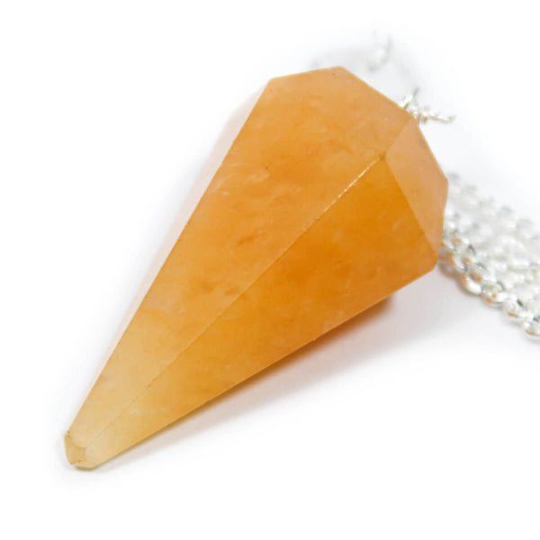 Yellow Aventurine Faceted Cone Pendulum