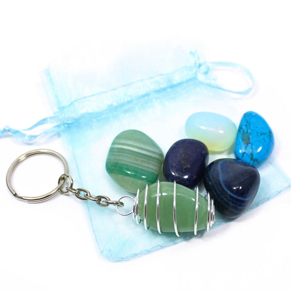 Blue/Green Kids Interchangeable Keyring Pack