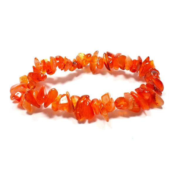 Carnelian Stone Chip Bracelet