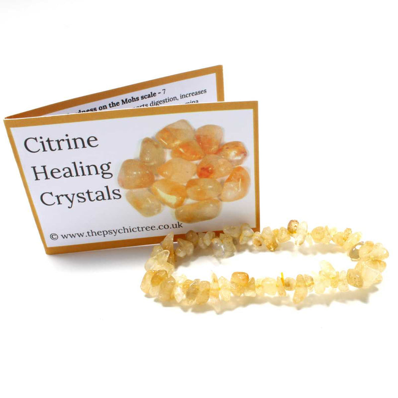 Citrine Stone Chip Bracelet