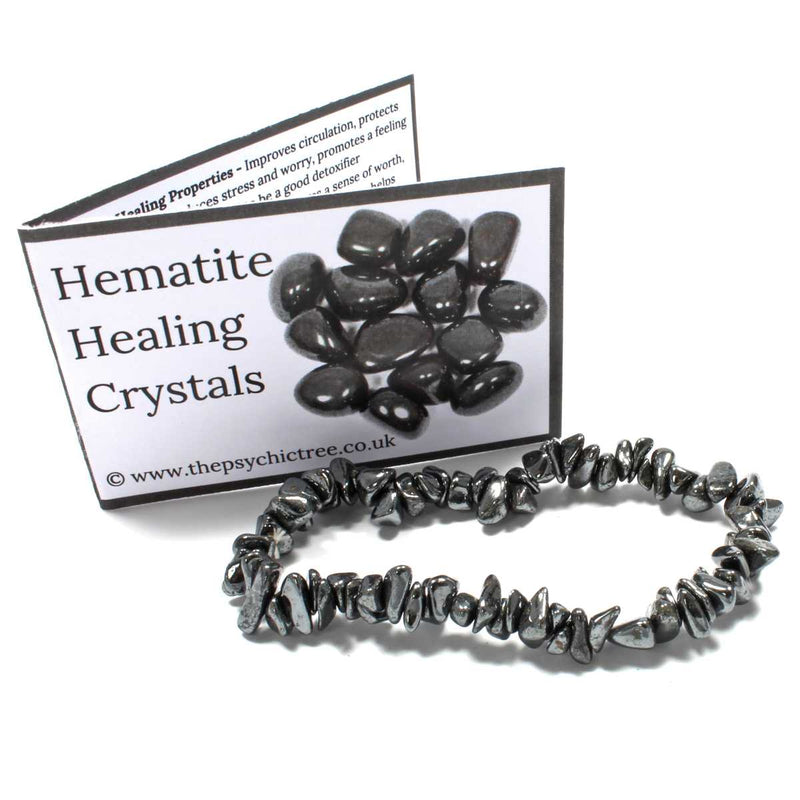 Hematite Stone Chip Bracelet