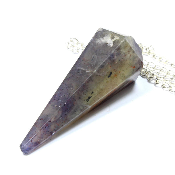 Iolite Faceted Cone Pendulum