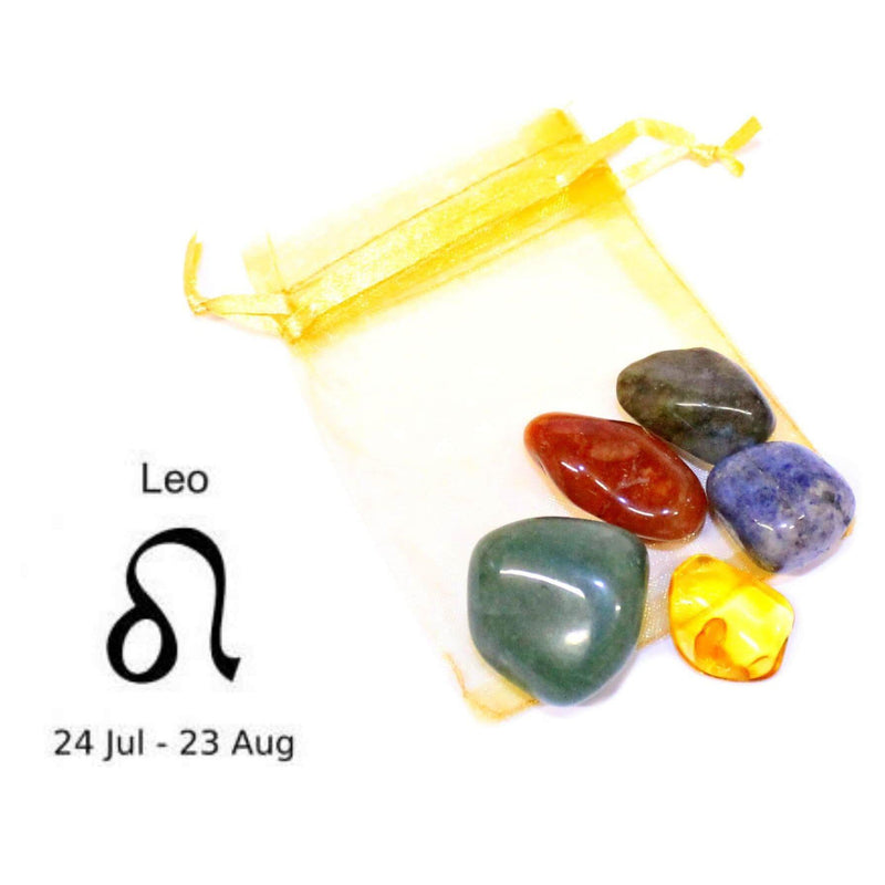 Leo - Sign Of The Zodiac Healing Crystal Pack